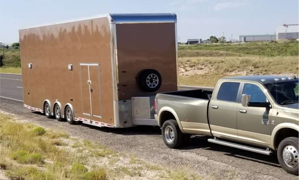 stacker trailer transport